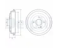 Brzdov buben DELPHI ‐ DF BF592