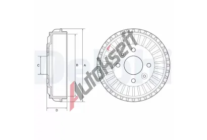 DELPHI Brzdov buben DF BF594, BF594