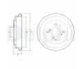 Brzdov buben DELPHI ‐ DF BF596