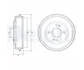 Brzdov buben DELPHI ‐ DF BF606