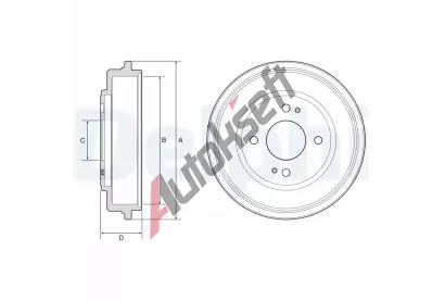 DELPHI Brzdov buben DF BF606, BF606
