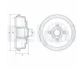 Brzdov buben DELPHI ‐ DF BF607