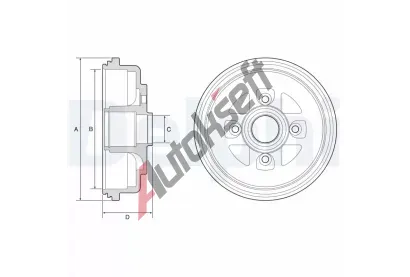 DELPHI Brzdov buben DF BF607, BF607