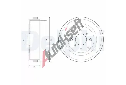 DELPHI Brzdový buben DF BF616, BF616 DELPHI Brzdový buben DF BF616, BF616