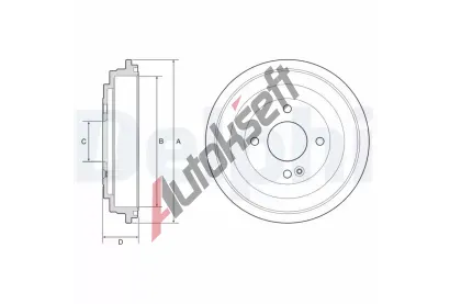 DELPHI Brzdov buben DF BF618, BF618