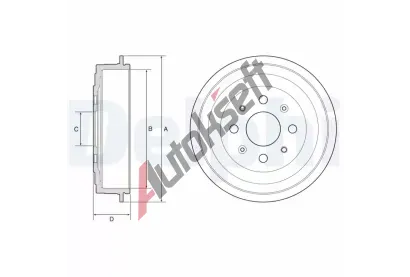 DELPHI Brzdov buben DF BF619, BF619