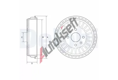 DELPHI Brzdov buben DF BF620, BF620