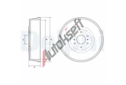 DELPHI Brzdov buben DF BF623, BF623