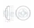 Brzdov buben DELPHI ‐ DF BF625