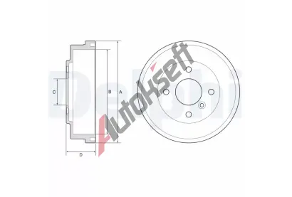 DELPHI Brzdov buben DF BF627, BF627