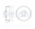 Brzdov buben DELPHI ‐ DF BF629
