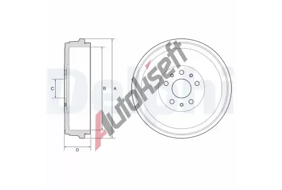 DELPHI Brzdov buben DF BF629, BF629