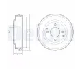Brzdov buben DELPHI ‐ DF BF632