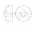 Brzdov buben DELPHI ‐ DF BF634