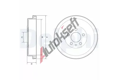 DELPHI Brzdov buben DF BF634, BF634