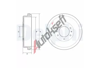 DELPHI Brzdov buben DF BF635, BF635