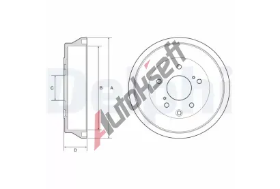 DELPHI Brzdov buben DF BF636, BF636