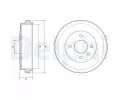 Brzdov buben DELPHI ‐ DF BF637