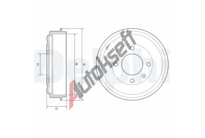 DELPHI Brzdov buben DF BF638, BF638