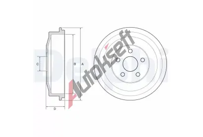 DELPHI Brzdov buben DF BF640, BF640