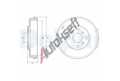 DELPHI Brzdov buben DF BF649, BF649