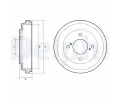 Brzdov buben DELPHI ‐ DF BF651