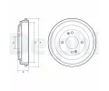 Brzdov buben DELPHI ‐ DF BF665