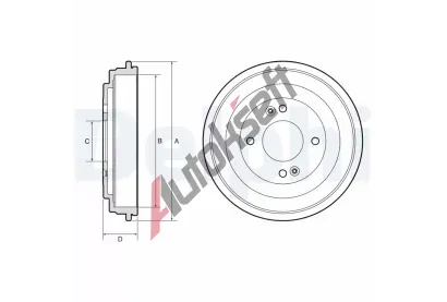 DELPHI Brzdov buben DF BF665, BF665