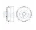 Brzdov� buben&nbsp;DELPHI&nbsp;&dash;&nbsp;DF BF666