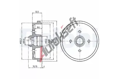 DELPHI Brzdov buben - 180 mm DF BF96, BF96