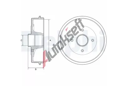 DELPHI Brzdov buben DF BFR538, BFR538
