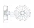 Brzdov buben DELPHI ‐ DF BFR576