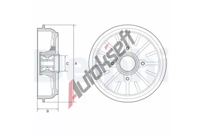 DELPHI Brzdov buben DF BFR576, BFR576