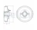 Brzdov buben DELPHI ‐ DF BFR589