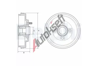 DELPHI Brzdov buben DF BFR589, BFR589