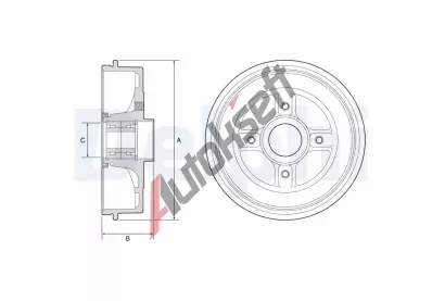 DELPHI Brzdov buben DF BFR595, BFR595