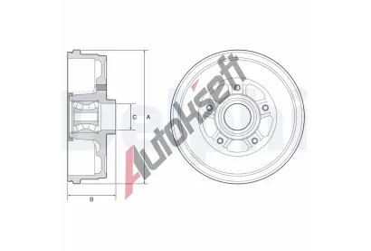 DELPHI Brzdov buben DF BFR611, BFR611