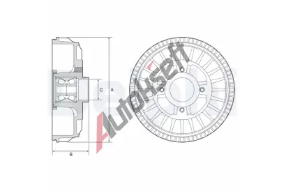 DELPHI Brzdov buben DF BFR621, BFR621