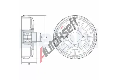 DELPHI Brzdov buben DF BFR622, BFR622