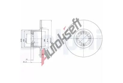 DELPHI Brzdov kotou - 214 mm DF BG2081, BG2081