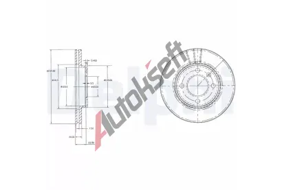 DELPHI Brzdov kotou - 239 mm DF BG2109, BG2109