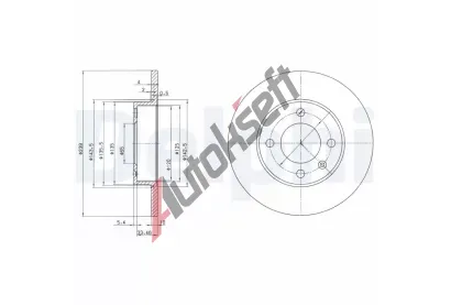 DELPHI Brzdov kotou - 239 mm DF BG2117, BG2117