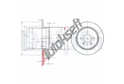 DELPHI Brzdov kotou - 258 mm DF BG2202, BG2202