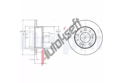 DELPHI Brzdov kotou - 256 mm DF BG2253, BG2253