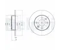 Brzdový kotouč DELPHI ‐ DF BG2258 Brzdový kotouč DELPHI ‐ DF BG2258