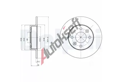 DELPHI Brzdov kotou - 238 mm DF BG2258, BG2258