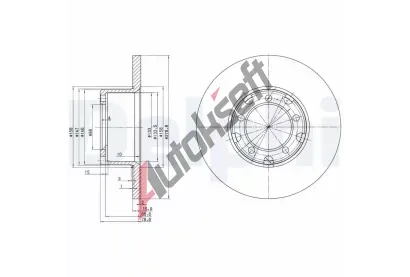 DELPHI Brzdov kotou - 280 mm DF BG2265, BG2265
