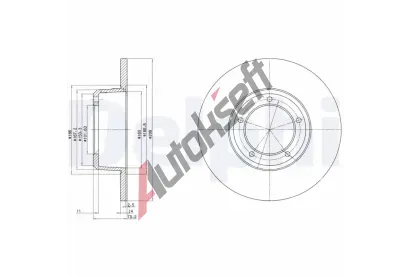 DELPHI Brzdov kotou - 298 mm DF BG2297, BG2297