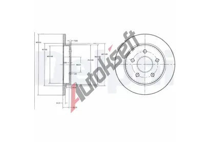 DELPHI Brzdov kotou - 253 mm DF BG2332, BG2332