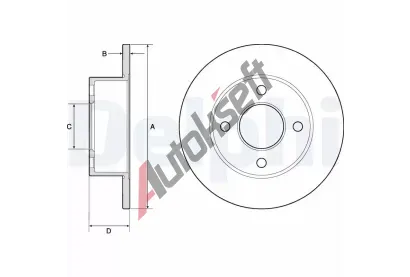 DELPHI Brzdov kotou - 245 mm DF BG2343, BG2343